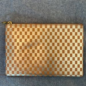Madewell Large Checkered Pouch